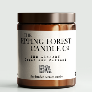Cedar and oakwood candle - inspired by London and Essex